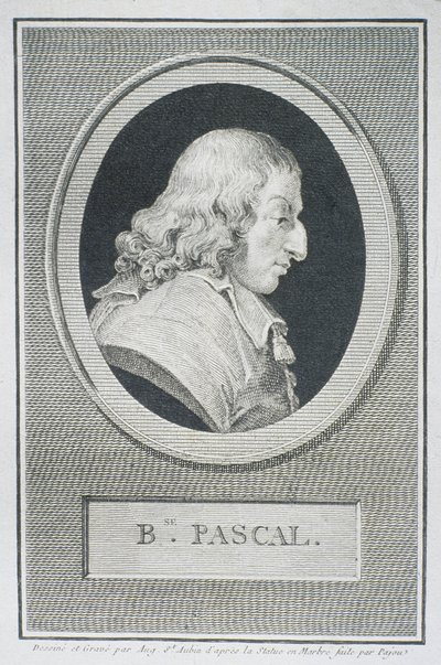 Blaise Pascal by Augustin de Saint Aubin